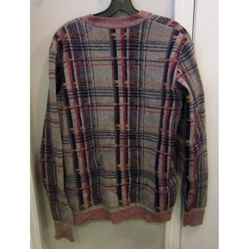 UNDERCOVER Co LTD Cardigan Vintage Plaid Japan Wool Cashmere Sweater Size L